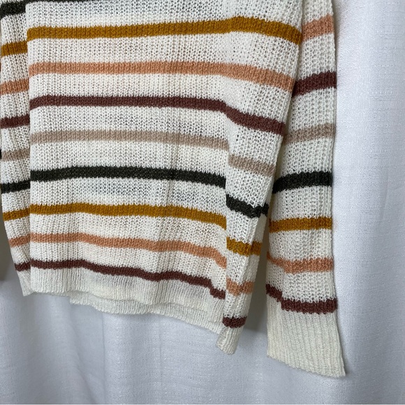 Pink Lily V-Neck Striped Sweater - Picture 2 of 8
